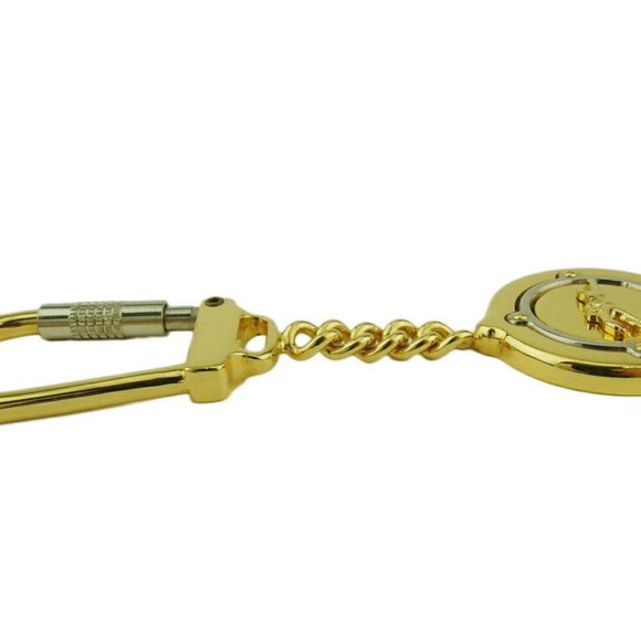 LONGCHAMP Keychain hose mark Gold & Silver hardware Auth Used L3533 - Picture 5 of 8